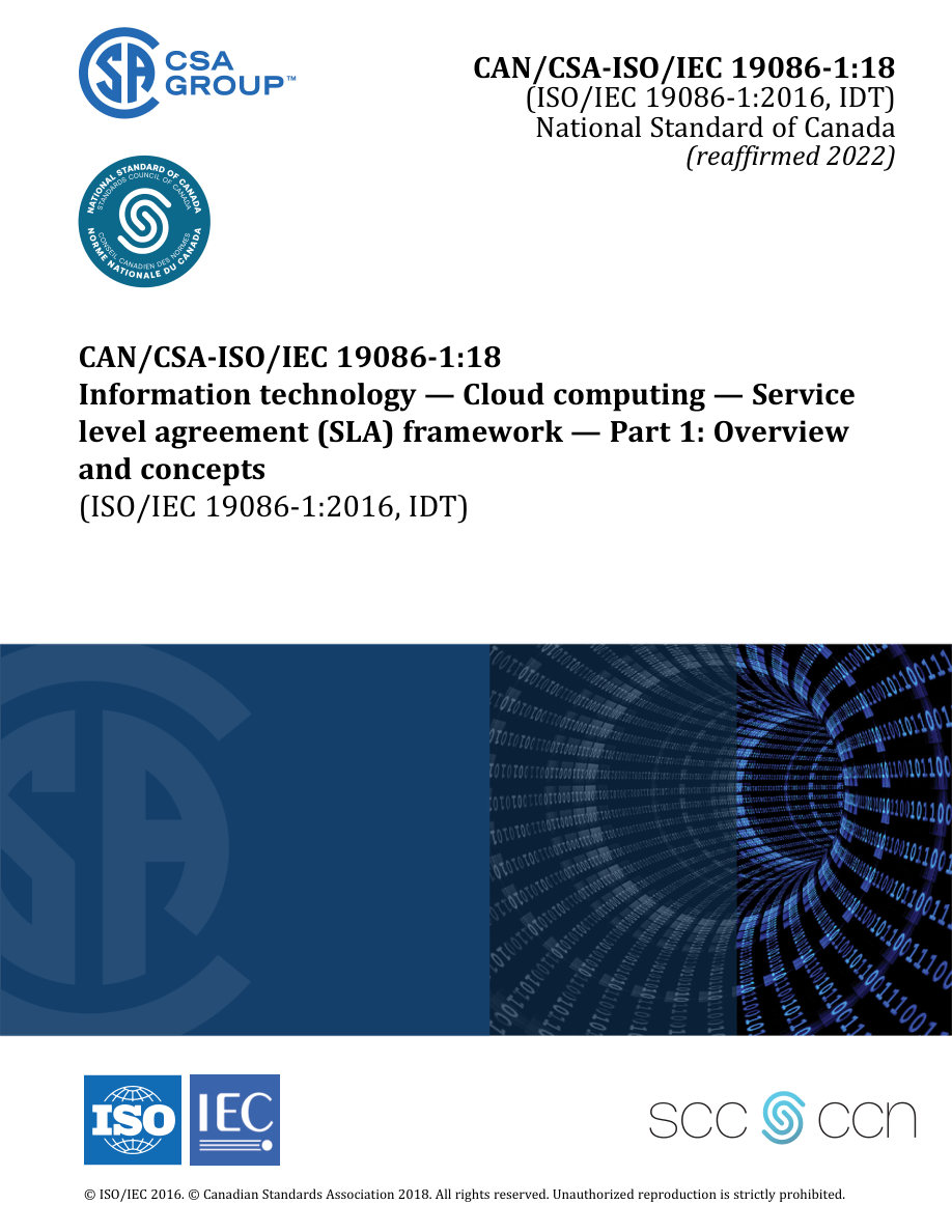 CSA CAN/CSA-ISO/IEC 19086-1:18 (R2022) PDF Preview