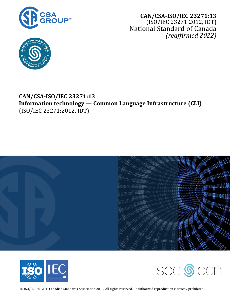 CSA CAN/CSA-ISO/IEC 23271:13 (R2022) PDF Preview