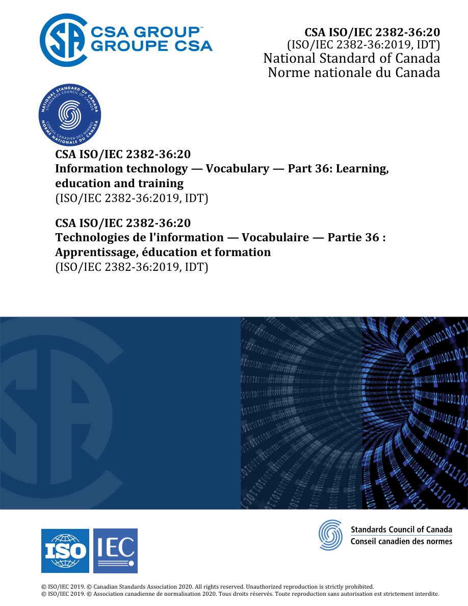 CSA ISO/IEC 2382-36:20 PDF Preview