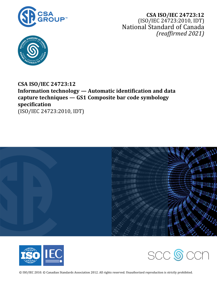 CSA ISO/IEC 24723:12 (R2021) PDF Preview