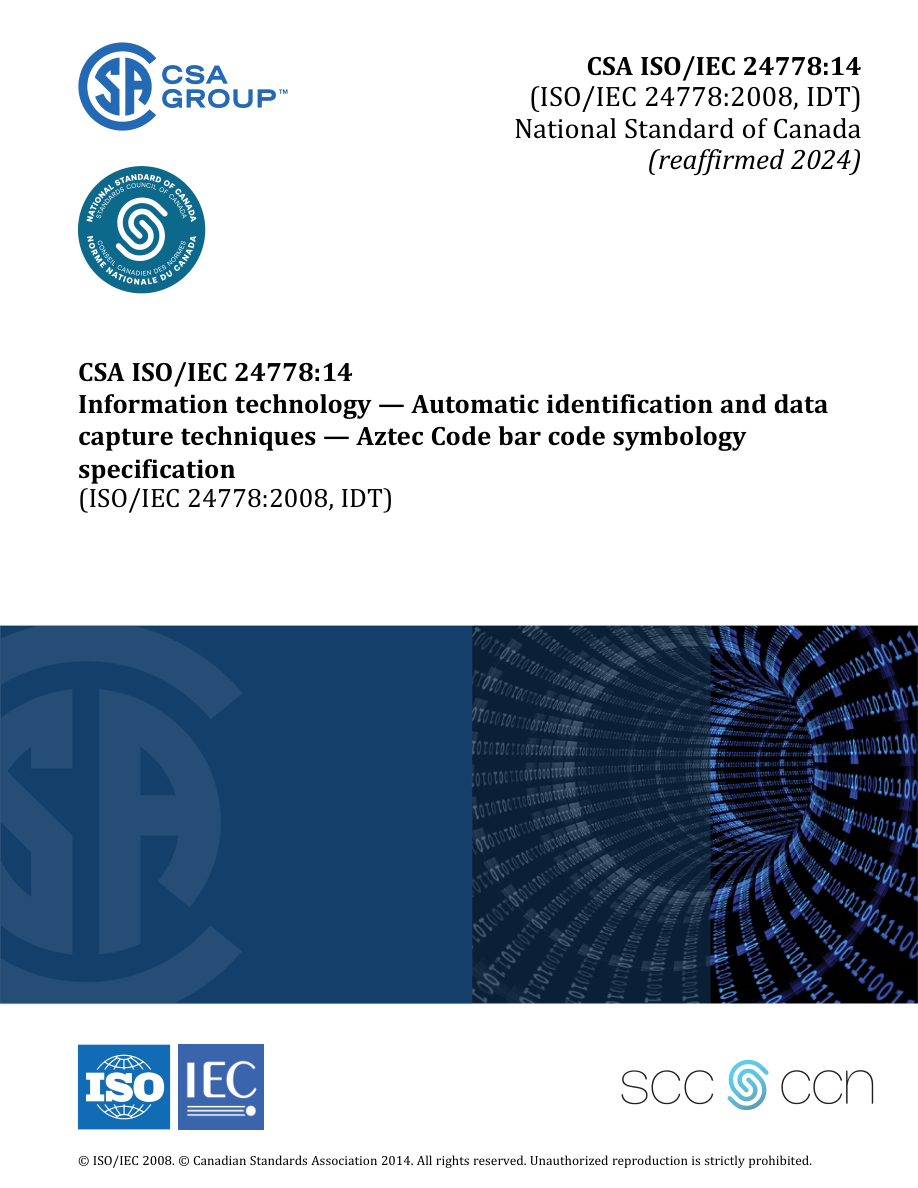 CSA ISO/IEC 24778:14 (R2024) PDF Preview
