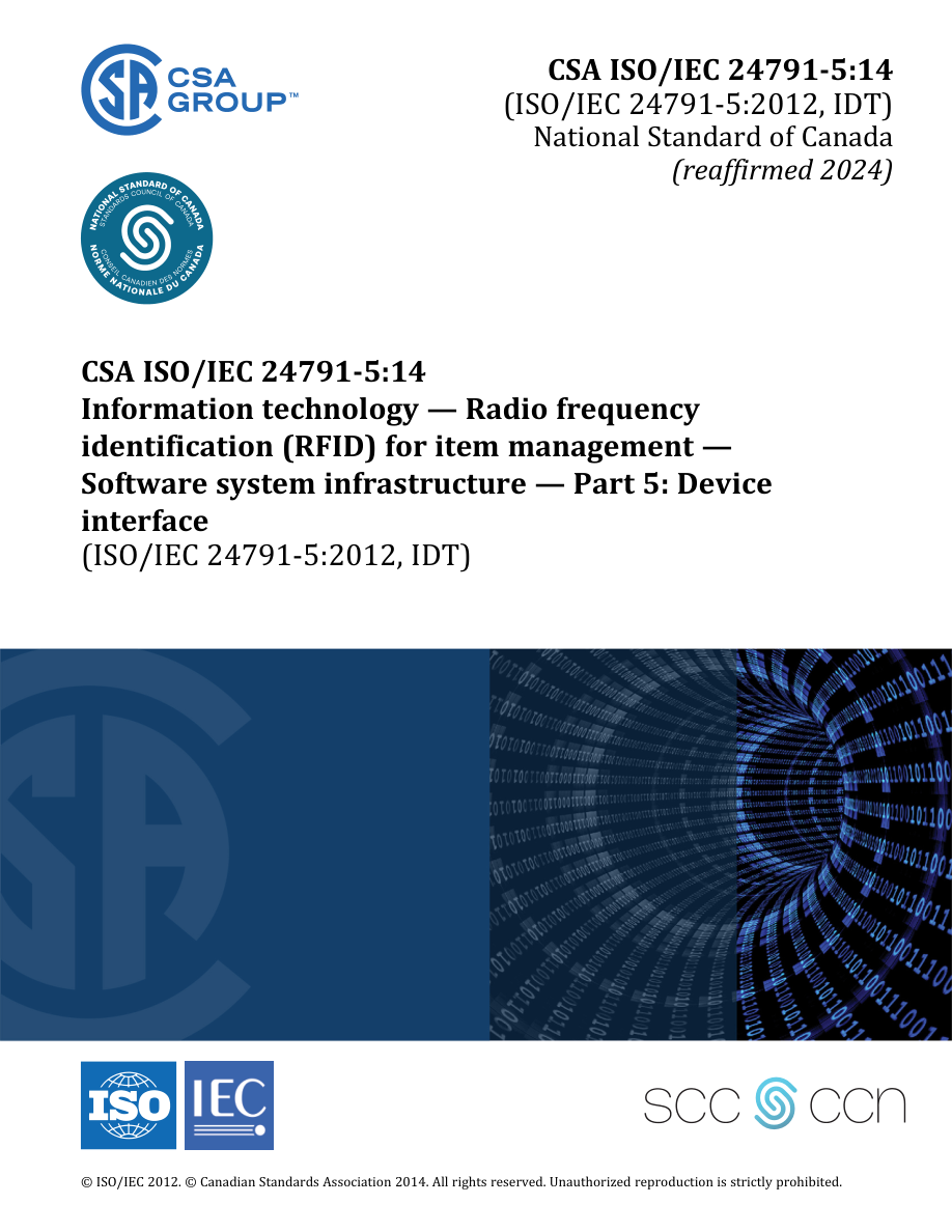 CSA ISO/IEC 24791-5:14 (R2024) PDF Preview