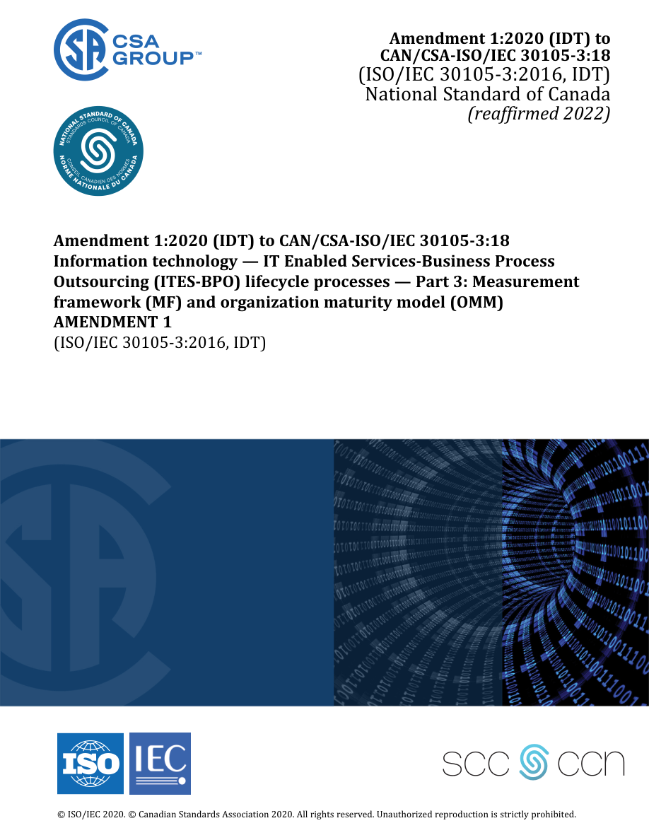 CSA CAN/CSA-ISO/IEC 30105-3:18/A1:20 (R2022) PDF Preview