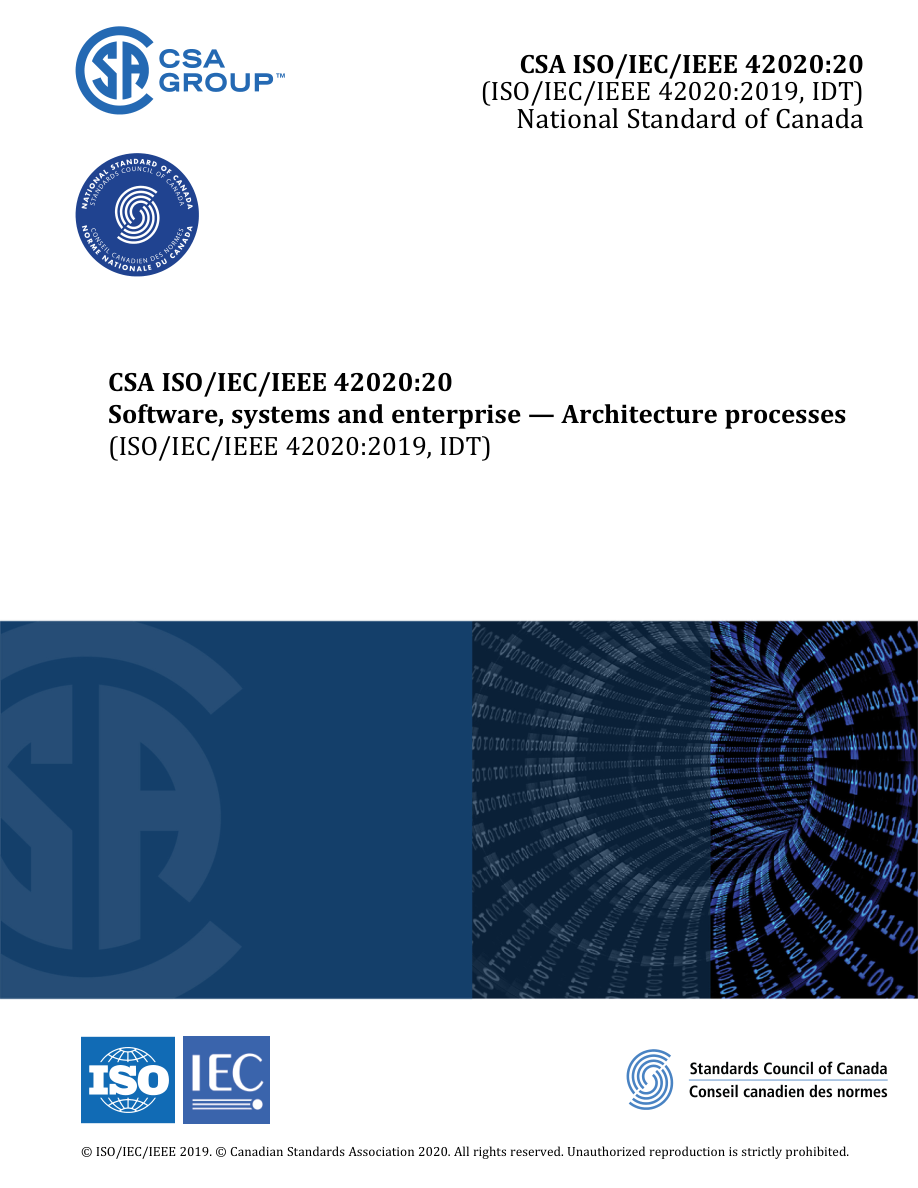 CSA ISO/IEC/IEEE 42020:20 PDF Preview
