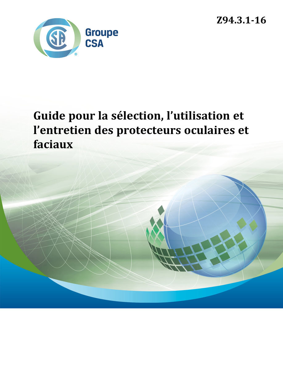 CSA Z94.3.1-F16 PDF Preview