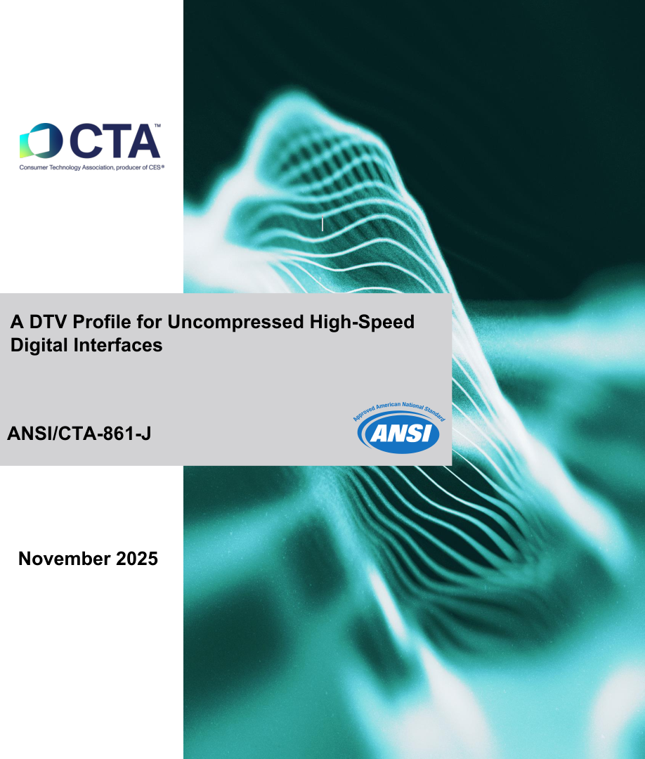 CTA 861-J PDF Preview