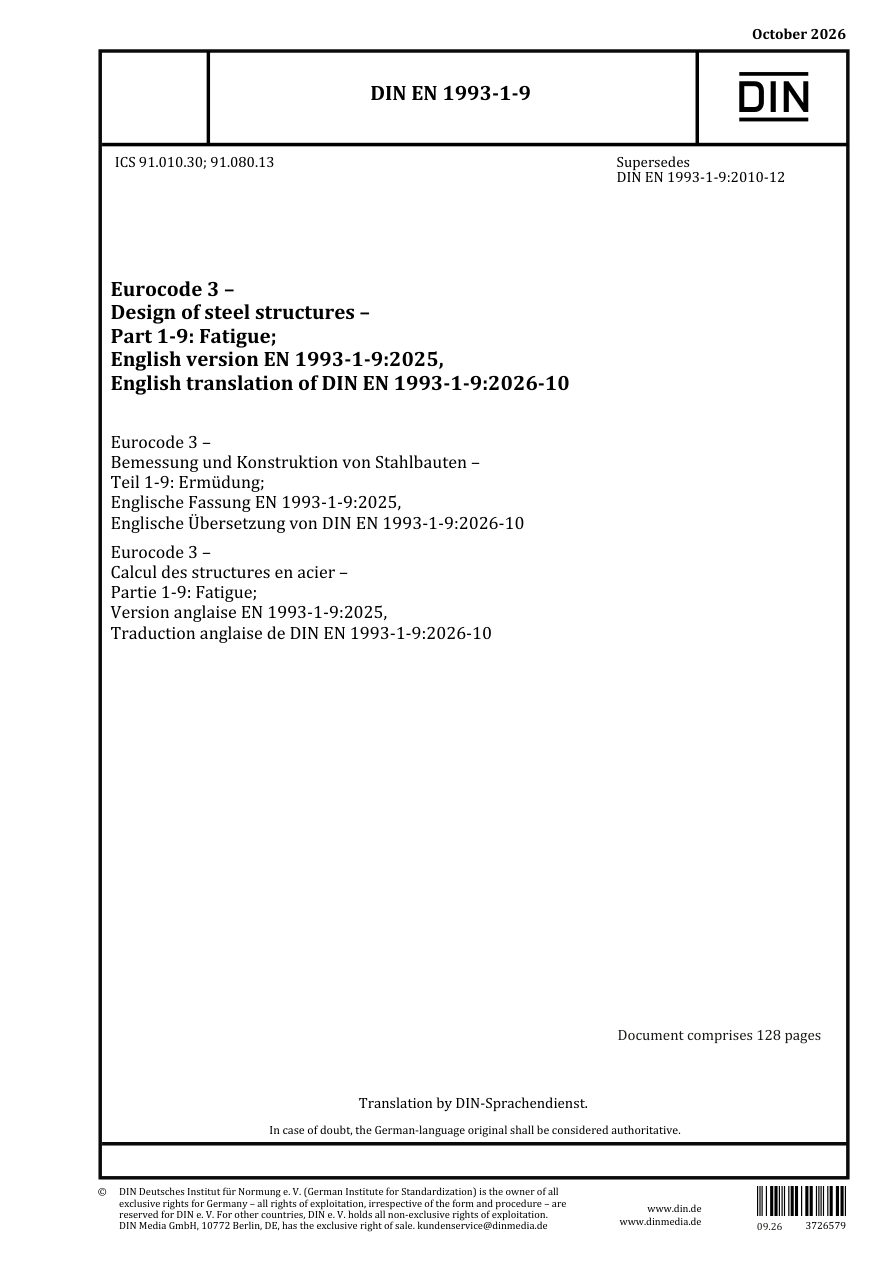 DIN EN 1993-1-9:2026-10 PDF Preview