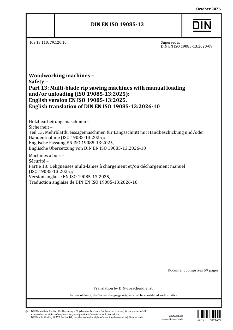 DIN EN ISO 19085-13:2026-10 PDF Preview