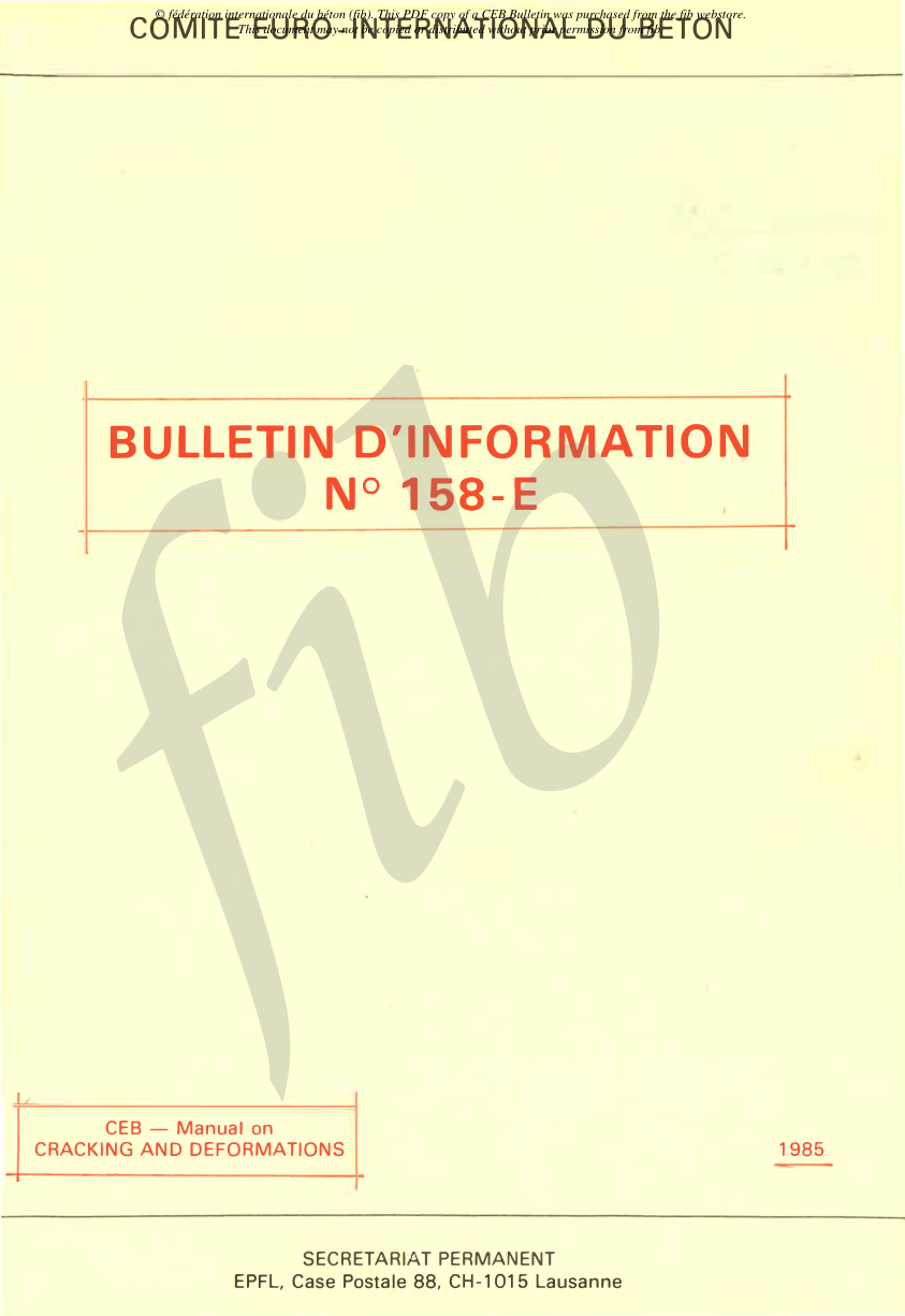 FIB CEBBUL-0158E-1984-E PDF Preview