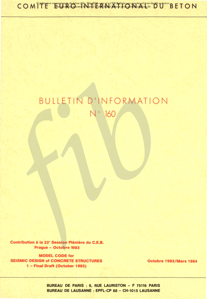 FIB CEBBUL-0160V1-1983-E PDF Preview