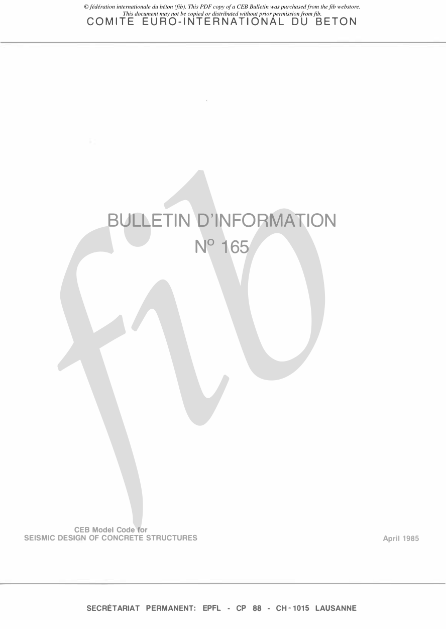 FIB CEBBUL-0165-1985-E PDF Preview