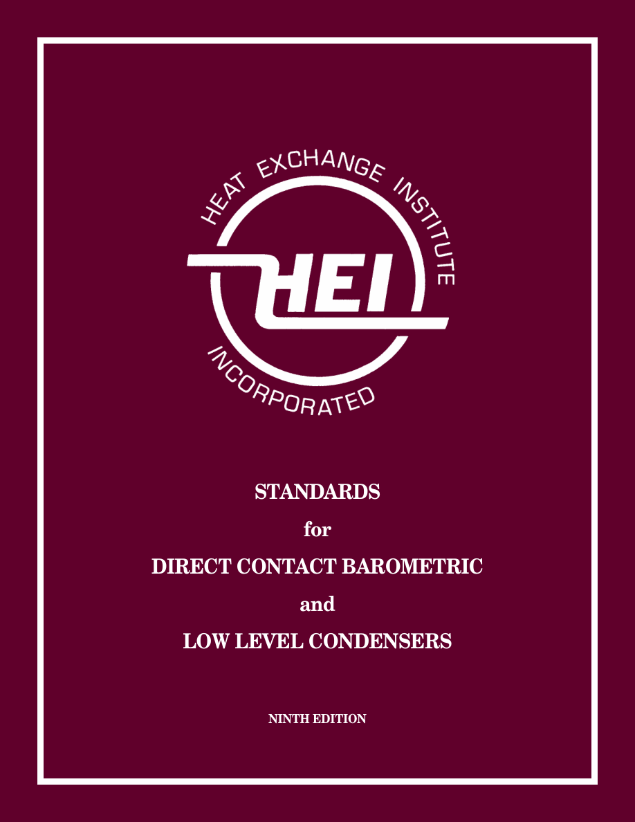 HEI Direct Contact Barometric and Low Level Condensers (9th Edition) PDF Preview