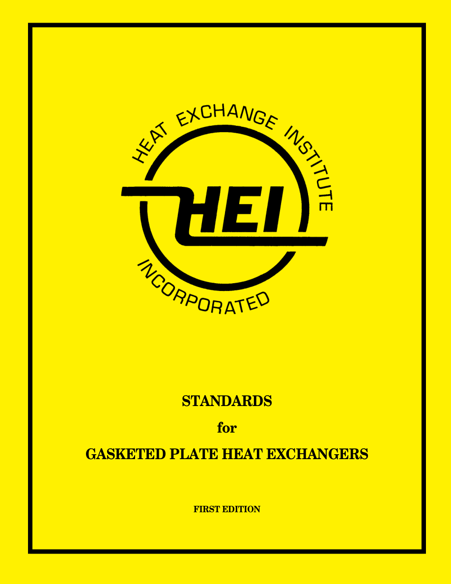 HEI Gasketed Plate Heat Exchangers, 1st Edition PDF Preview