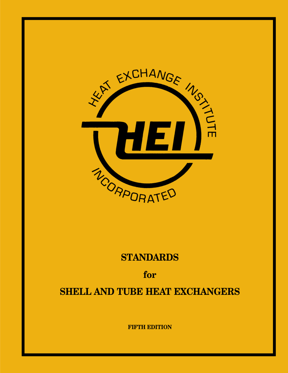 HEI Shell and Tube Heat Exchangers, 5th Edition PDF Preview