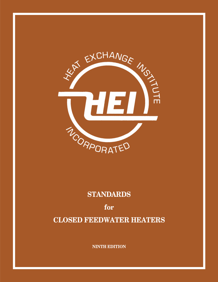 HEI Closed Feedwater Heaters, 9th Edition PDF Preview