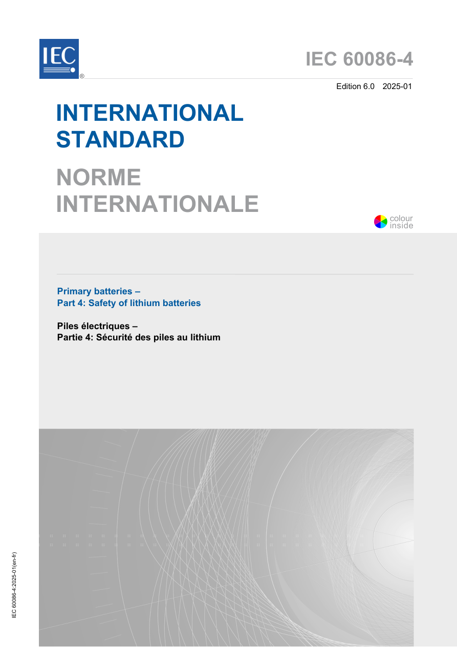 IEC 60086-4 Ed. 6.0 en:2025 PDF Preview