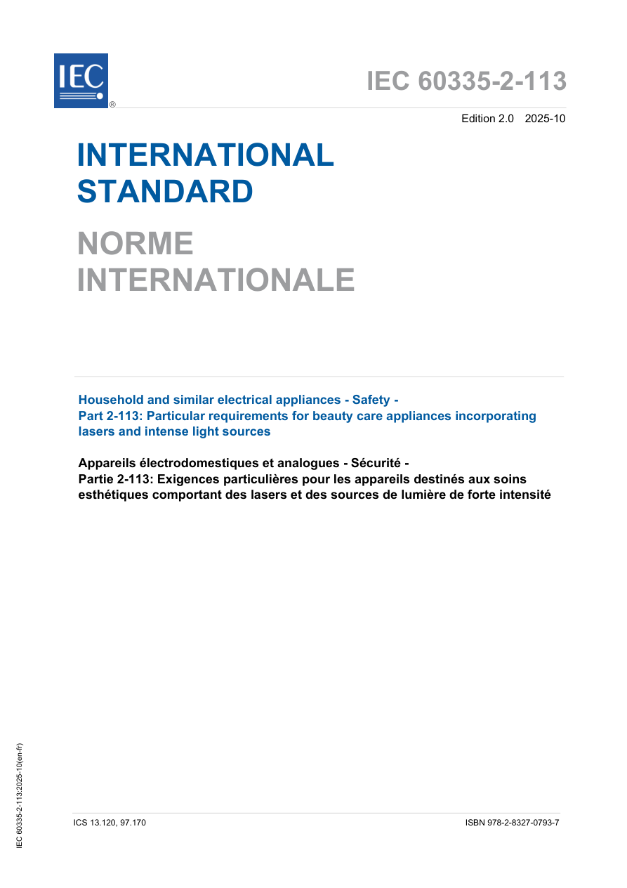 IEC 60335-2-113 Ed. 2.0 b:2025 PDF Preview