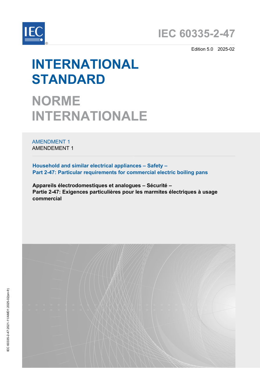 IEC 60335-2-47 Amd.1 Ed. 5.0 b:2025 PDF Preview