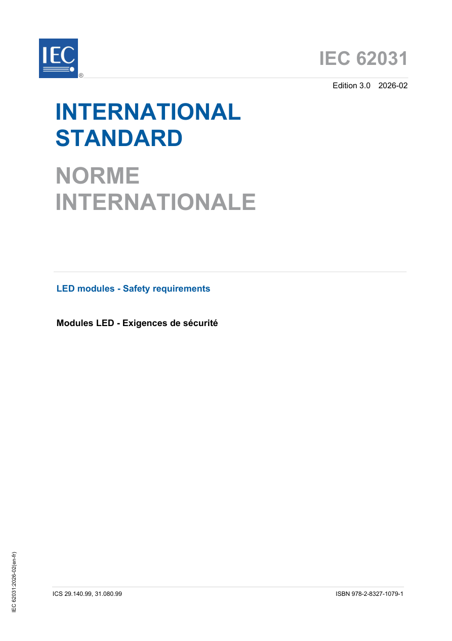 IEC 62031 Ed. 3.0 b:2026 PDF Preview
