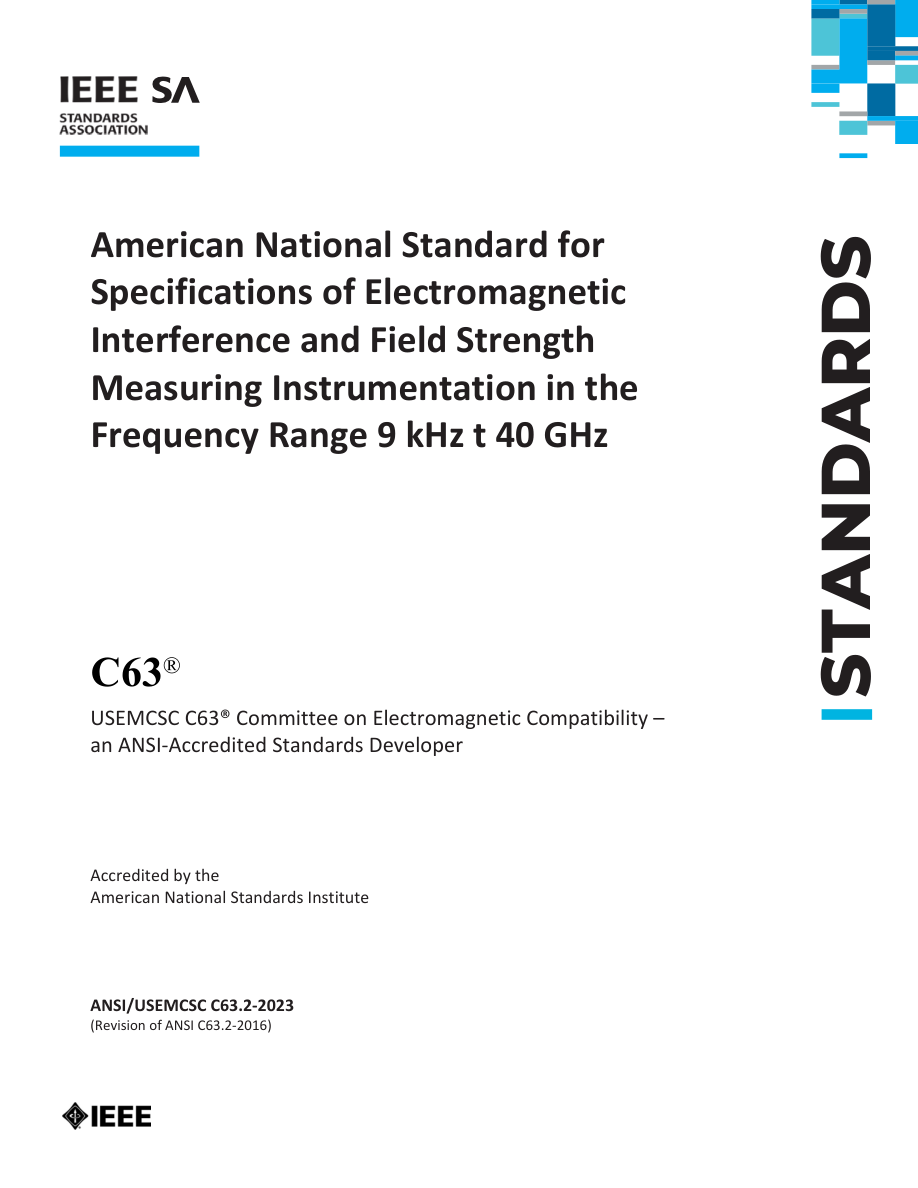 IEEE/ANSI/USEMCSC C63.2-2023 PDF Preview