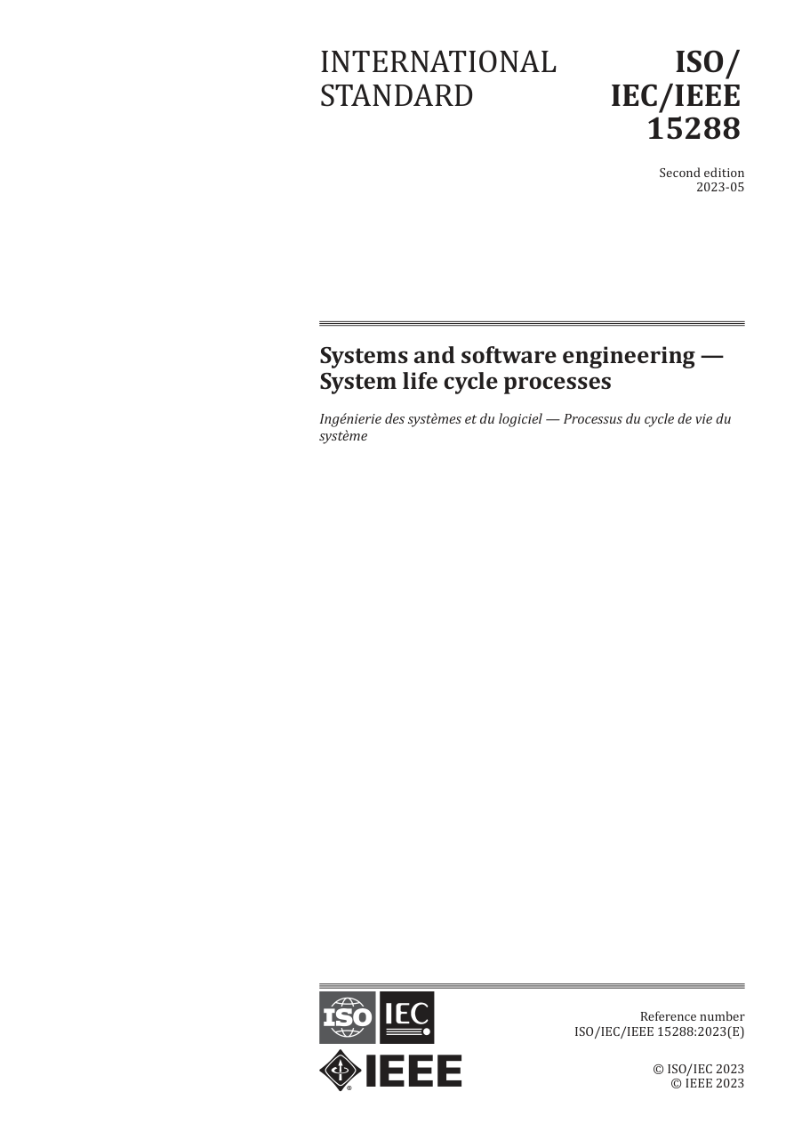 IEEE/ISO/IEC 15288-2023 PDF Preview
