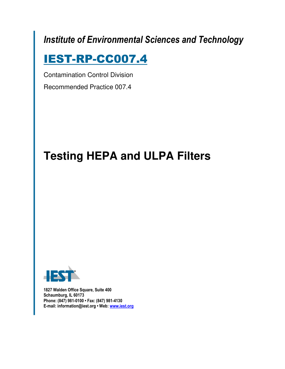 IEST RP-CC007.4 PDF Preview