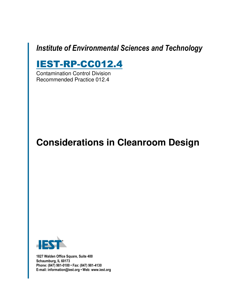 IEST RP-CC012.4 PDF Preview