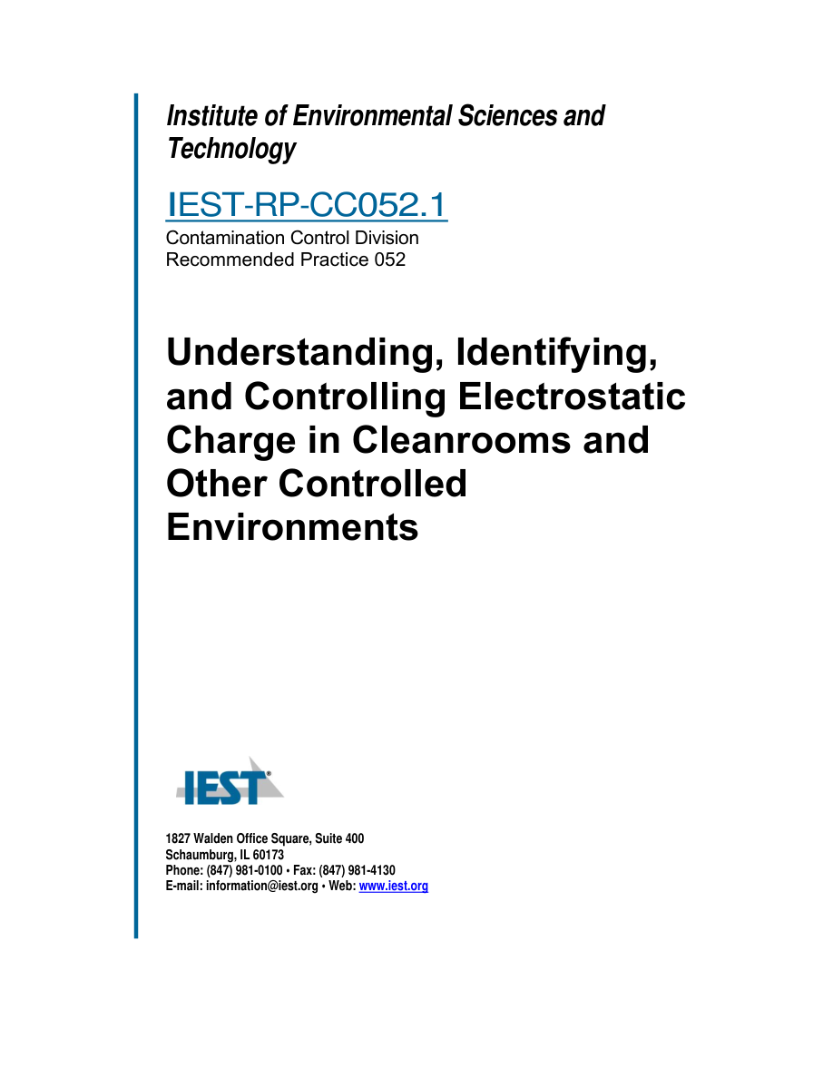 IEST RP-CC052 PDF Preview