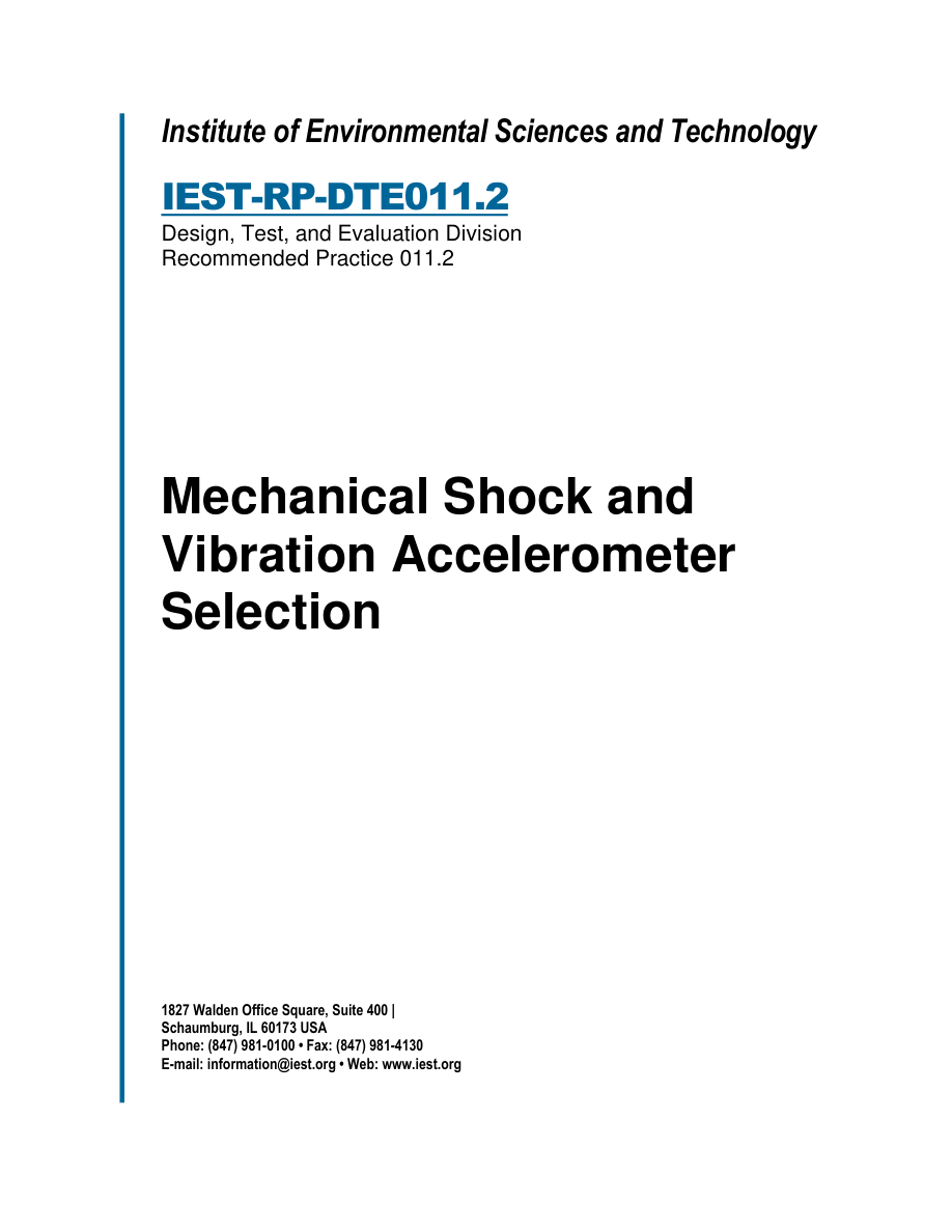 IEST RP-DTE011.2 PDF Preview