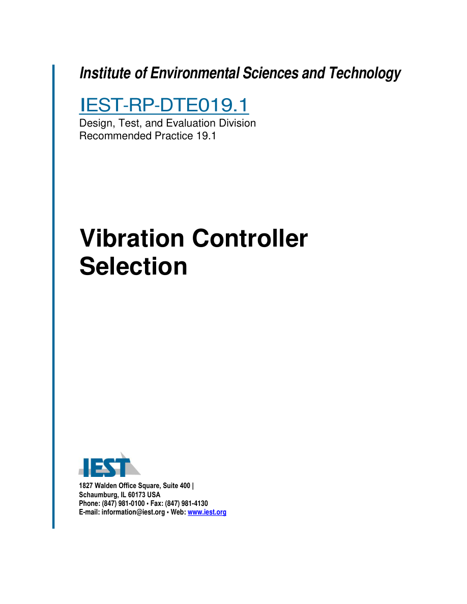 IEST RP-DTE019.1 PDF Preview