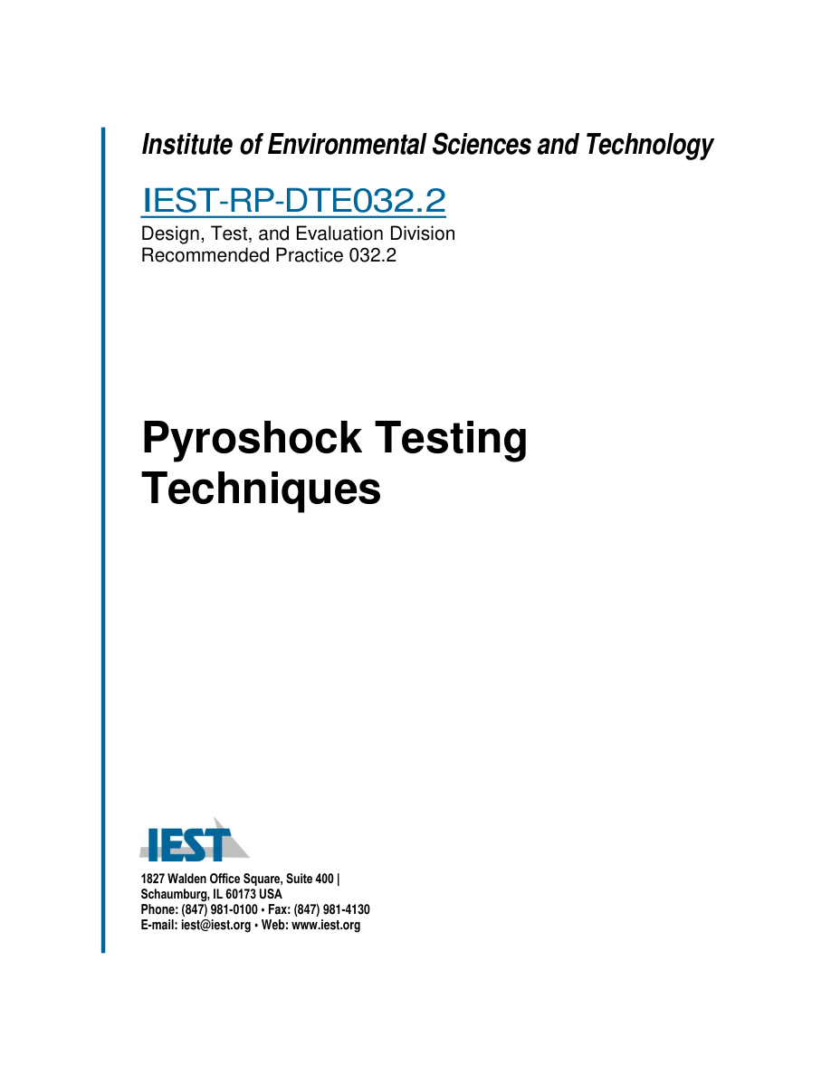 IEST RP-DTE032.2 PDF Preview