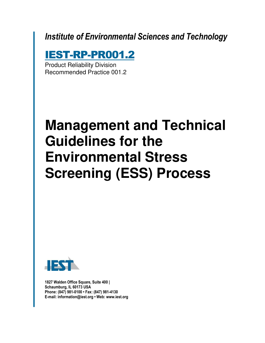 IEST RP-PR001.2 PDF Preview