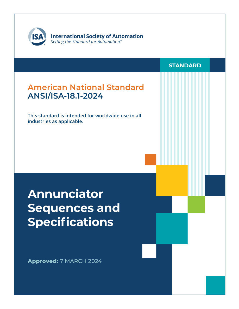 ISA ANSI/ISA 18.1-2024 PDF Preview