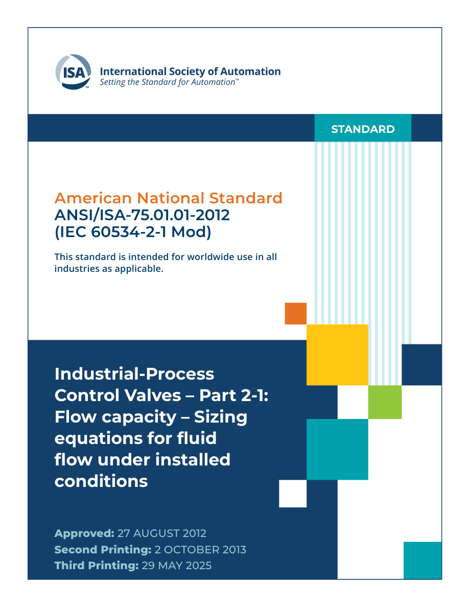 ISA ANSI/ISA 75.01.01-2012 PDF Preview