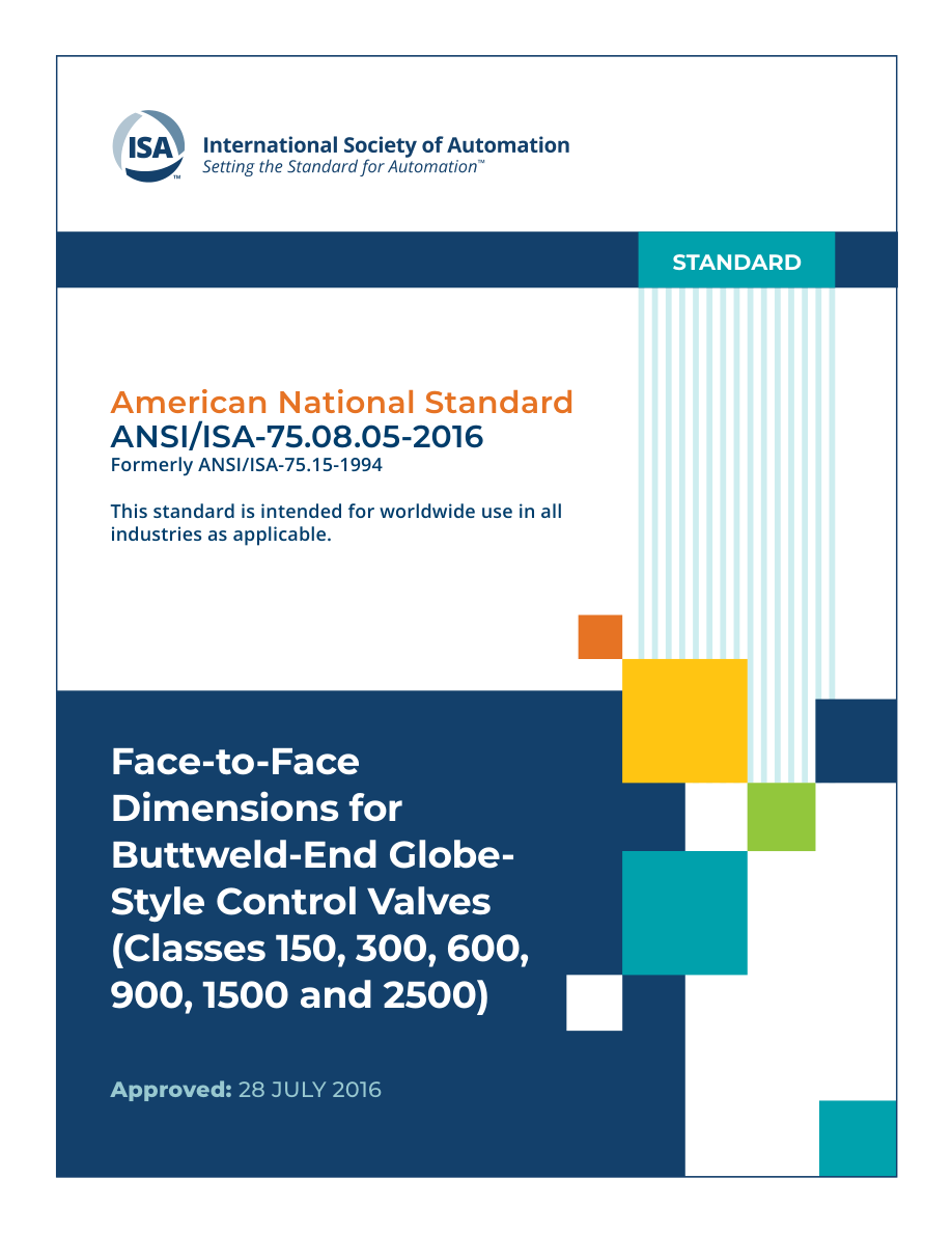 ISA ANSI/ISA 75.08.05-2016 PDF Preview