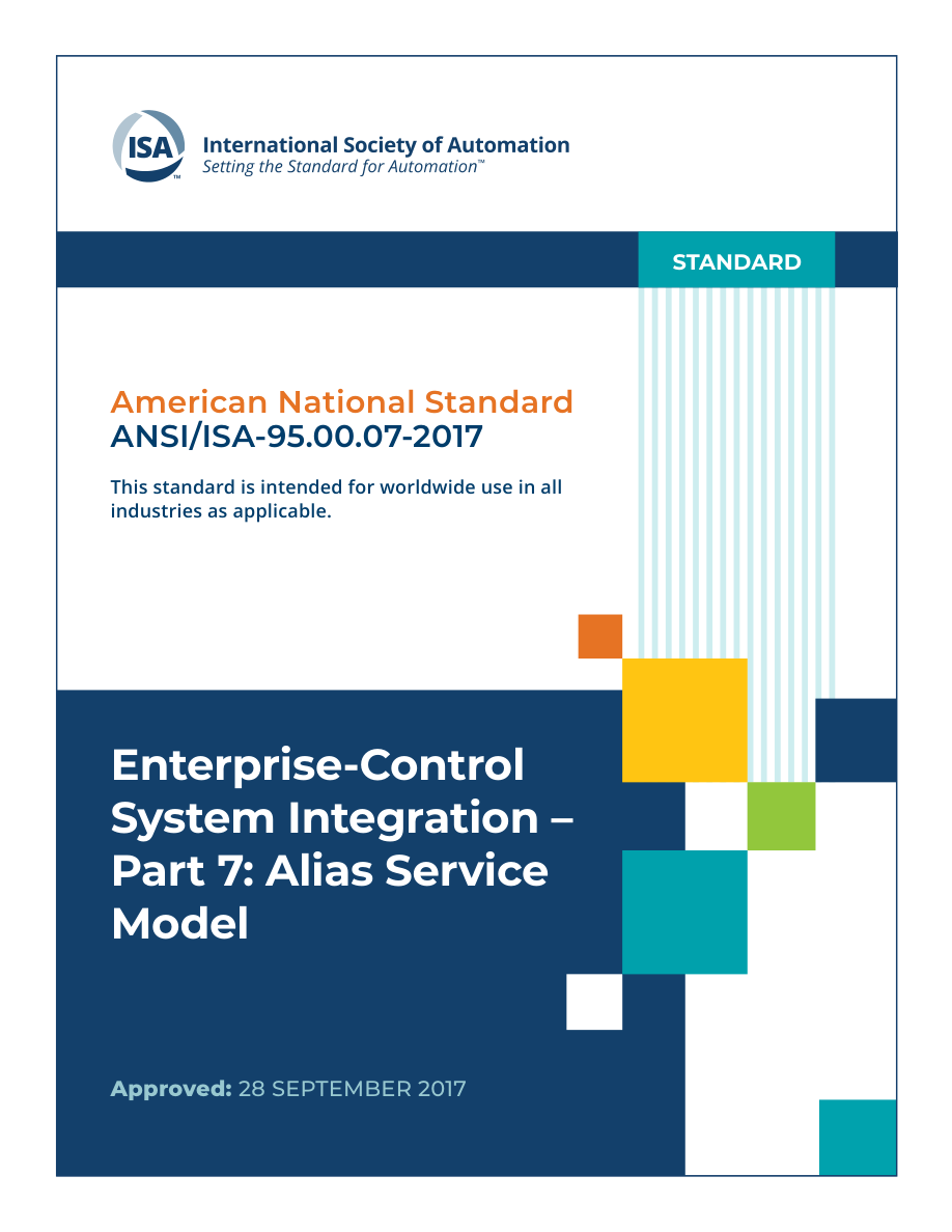 ISA ANSI/ISA 95.00.07-2017 PDF Preview
