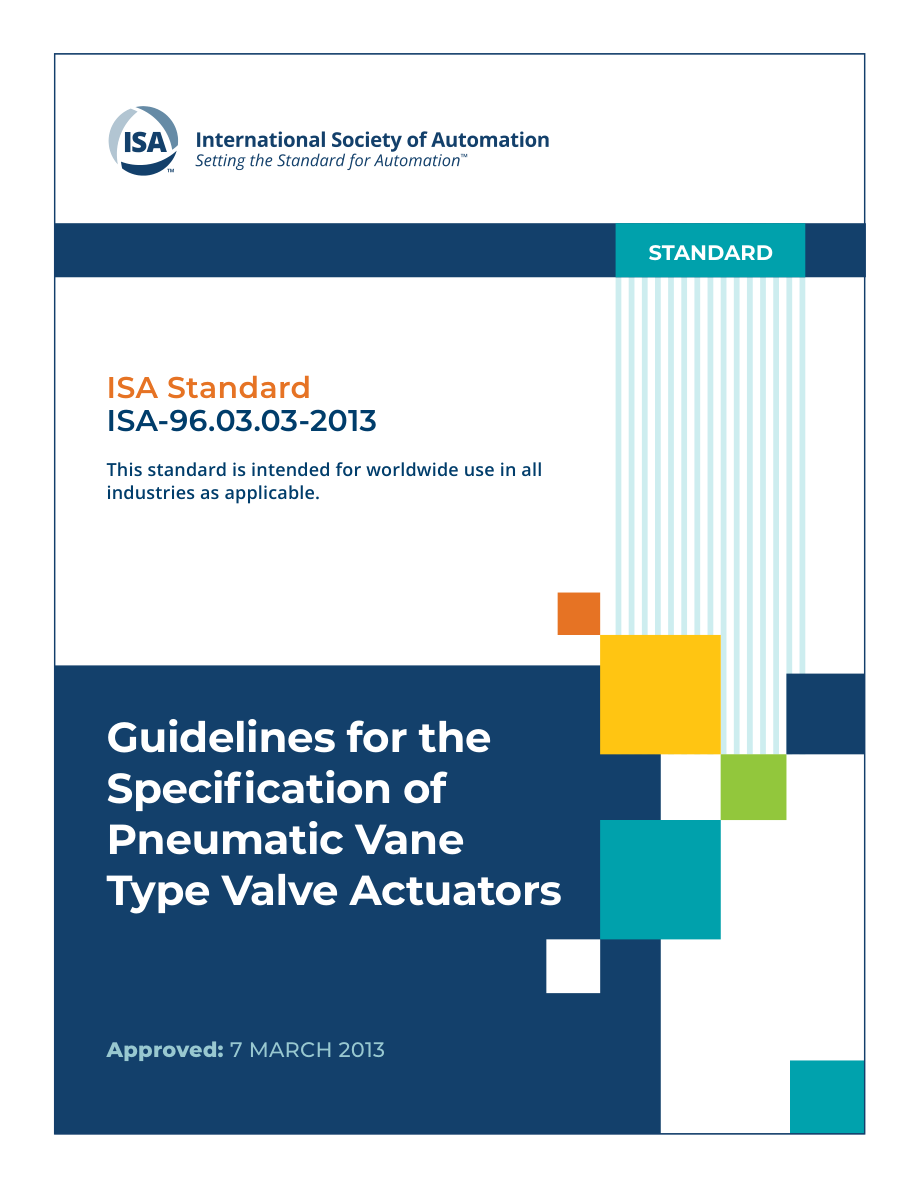 ISA ANSI/ISA 96.03.03-2013 PDF Preview