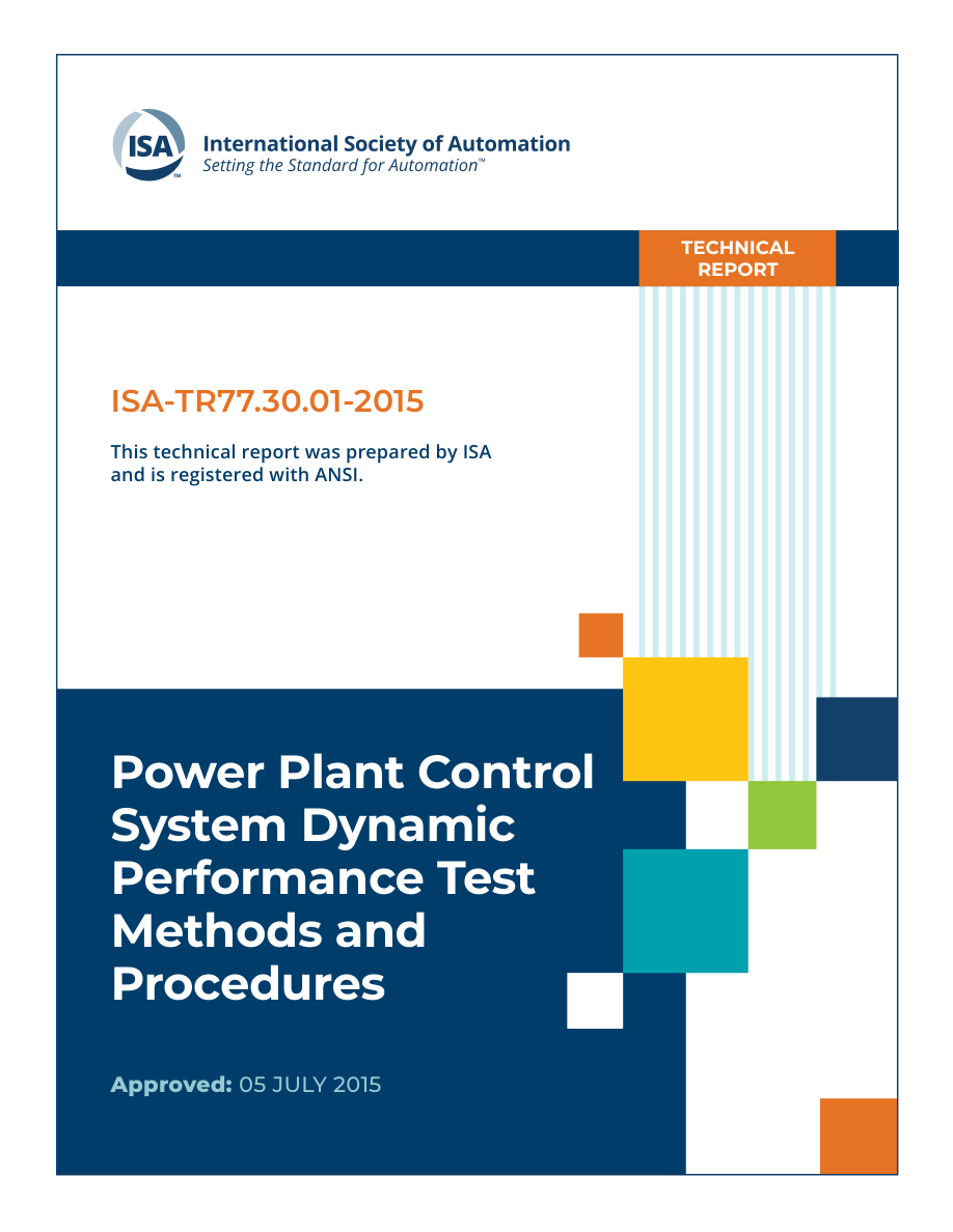 ISA ANSI/ISA TR77.30.01-2015 PDF Preview