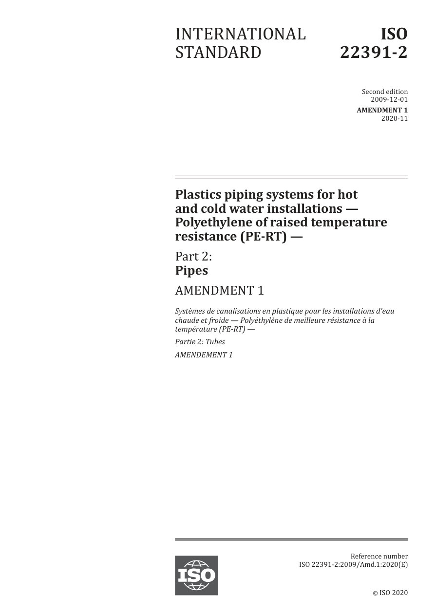ISO 22391-2:2009/Amd1:2020 PDF Preview