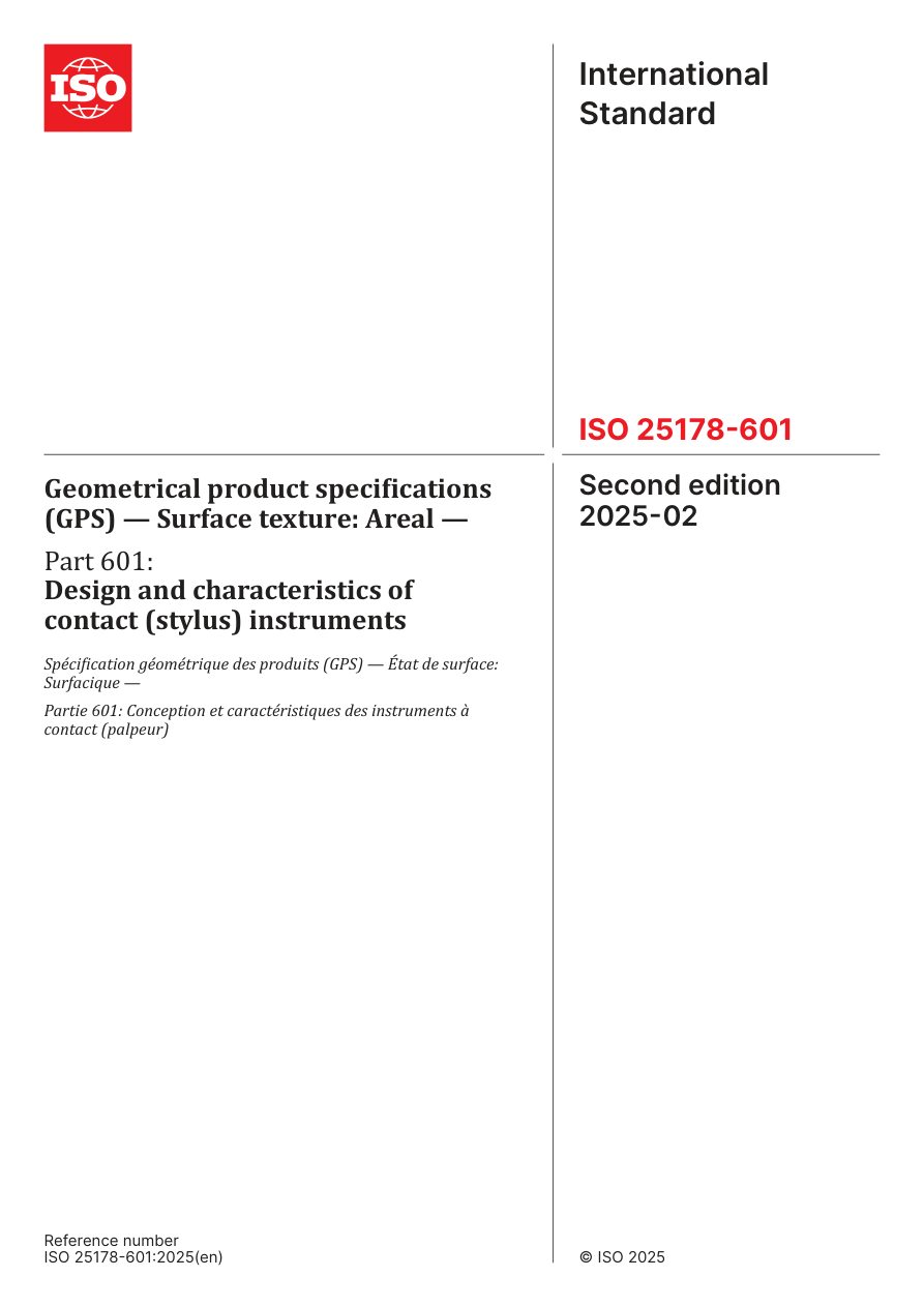 ISO 25178-601:2025 PDF Preview