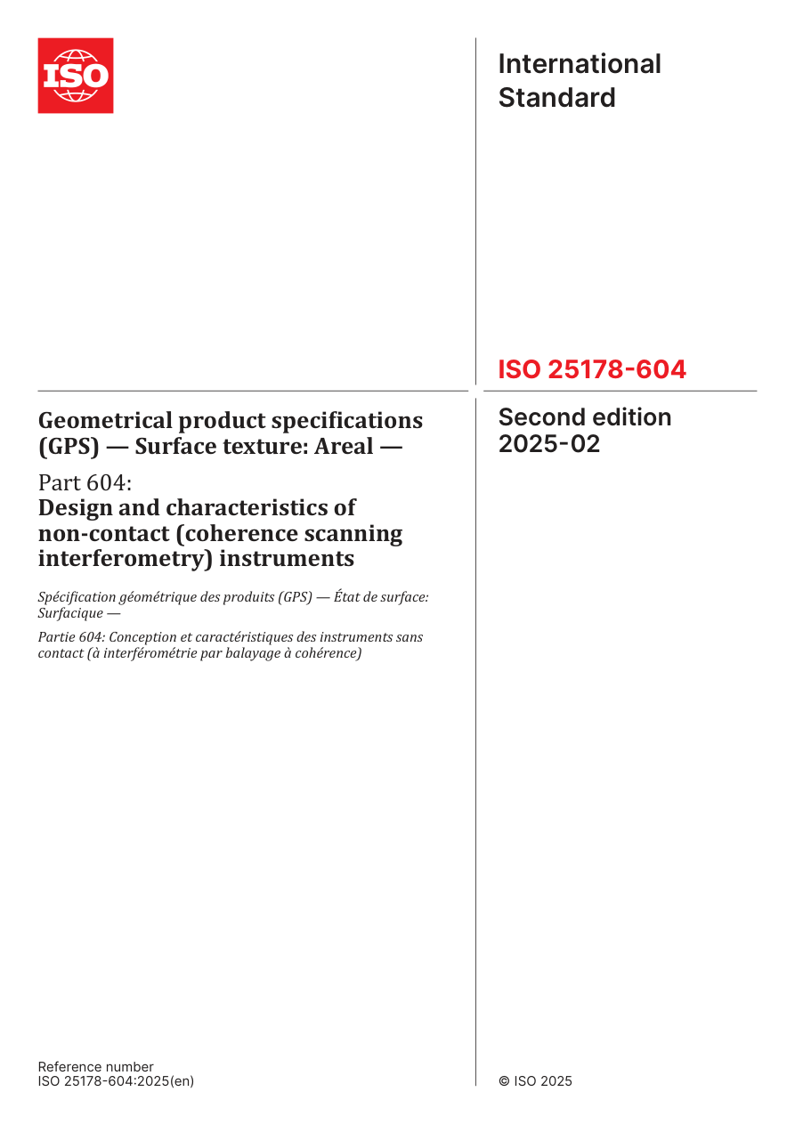 ISO 25178-604:2025 PDF Preview