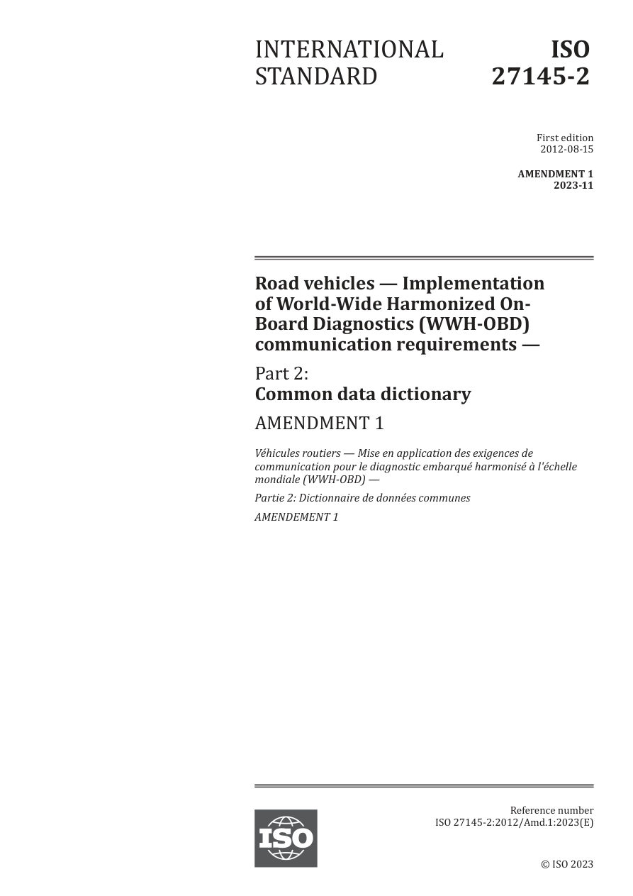 ISO 27145-2:2012/Amd1:2023 PDF Preview