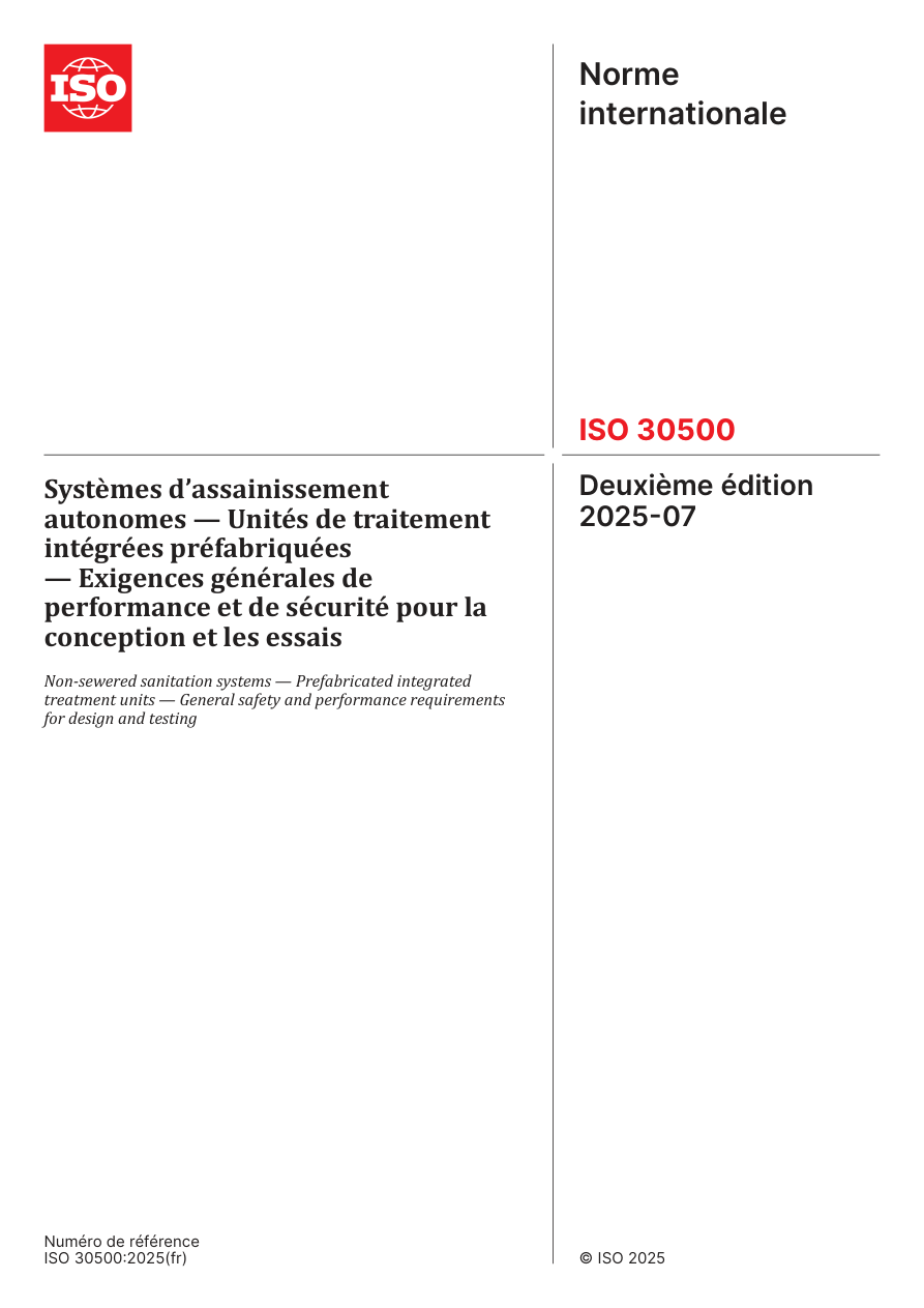 ISO 30500:2025[F] PDF Preview