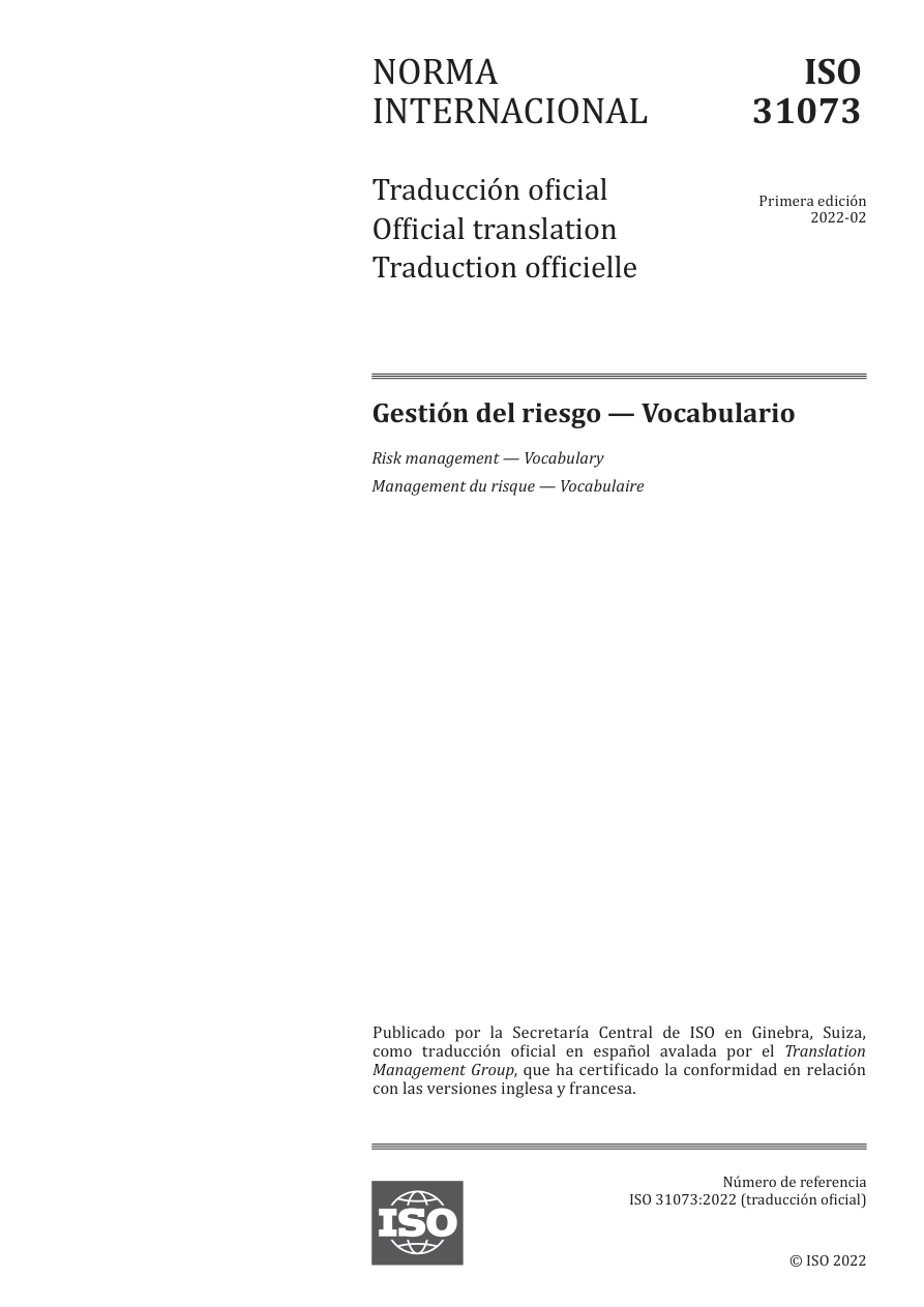 ISO 31073:2022[S] PDF Preview