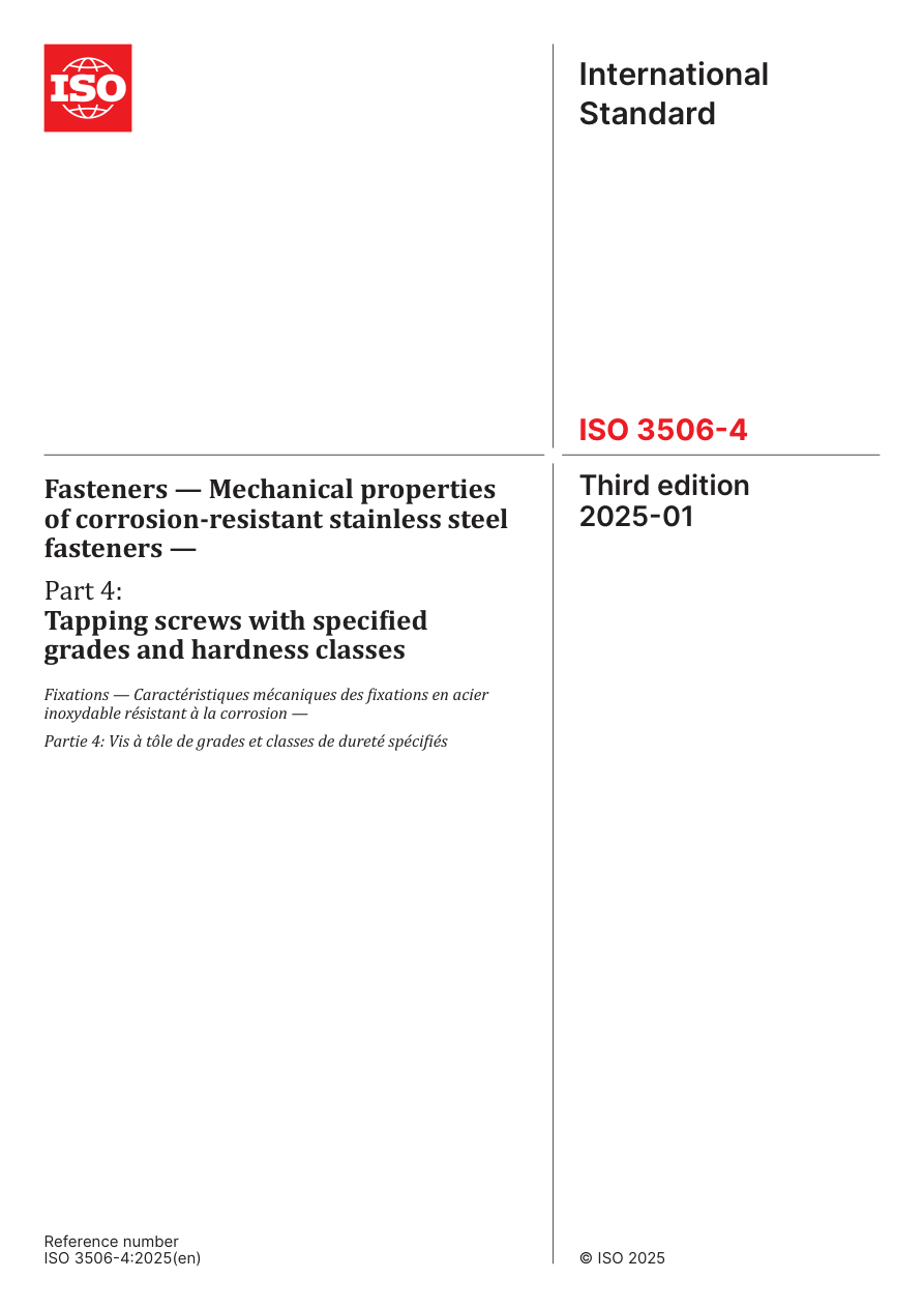 ISO 3506-4:2025 PDF Preview