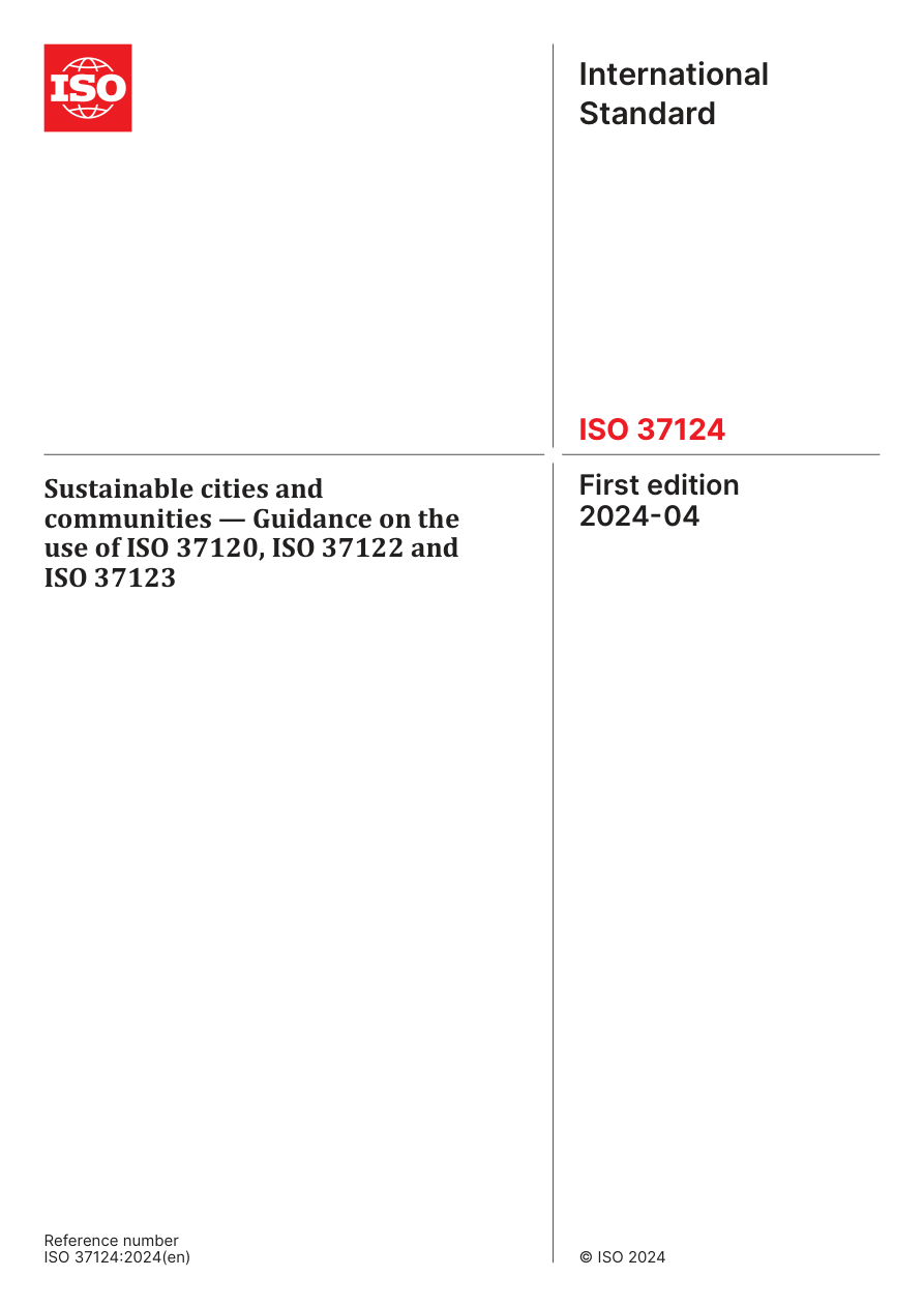 ISO 37124:2024 PDF Preview
