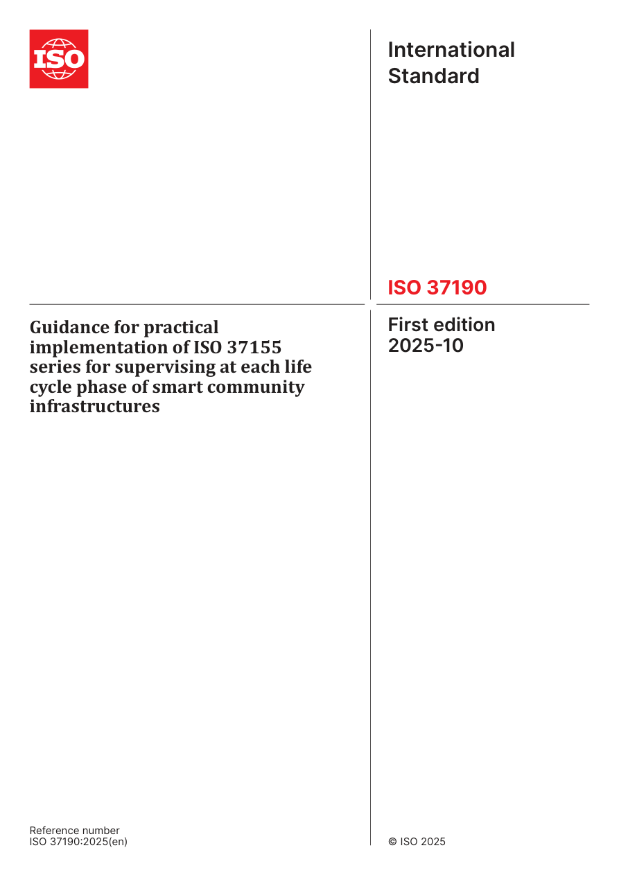 ISO 37190:2025 PDF Preview