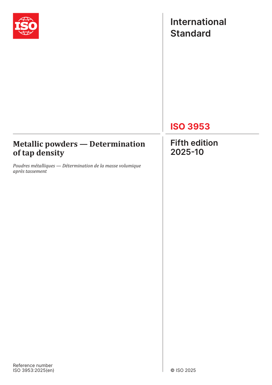 ISO 3953:2025 PDF Preview