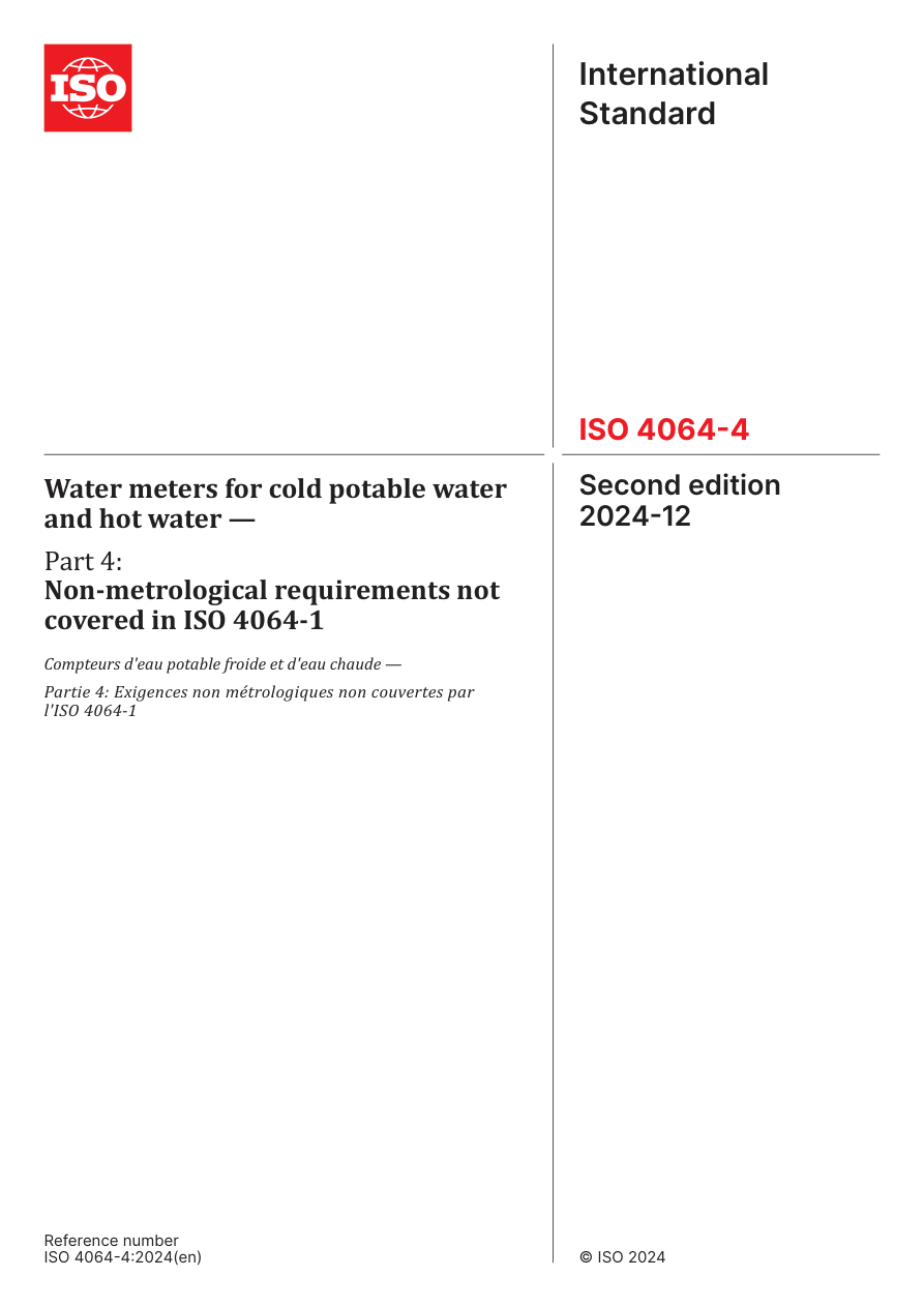 ISO 4064-4:2024 PDF Preview