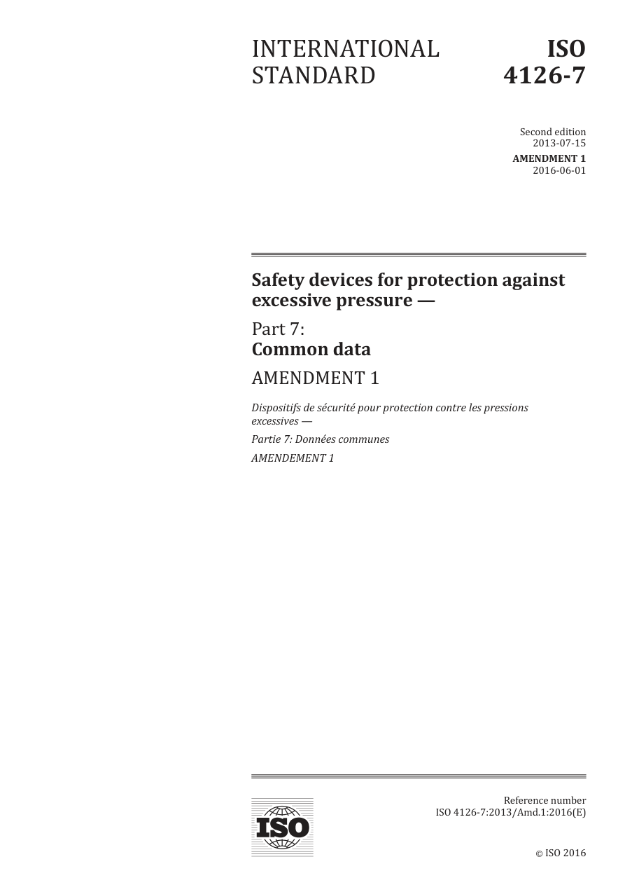 ISO 4126-7:2013/Amd1:2016 PDF Preview